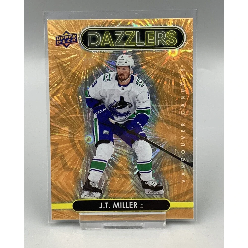 2021-22 Upper Deck Series 1 J.T. Miller Dazzlers Orange #DZ-44 Vancouver Canucks